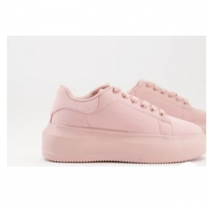 Asos Design Dorina Chunky Sole 粉色运动鞋