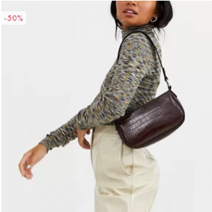 Asos Design Croc Effect 90s 单肩包
