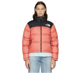32% Off The North Face Pink & Black Down 1996 Retro Nuptse Puffer Jacket @ SSENSE