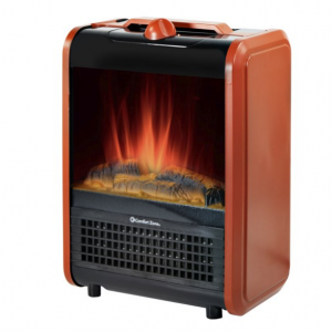 Comfort Zone 1200W Ceramic Portable Electric Fireplace Heater @ Walmart