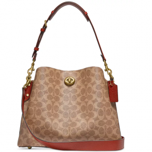 30% Off COACH Willow Shoulder Bag In Signature Coated Canvas @ Macy's