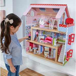 KidKraft 兒童木質3層娃娃屋，16個配件 @ Amazon