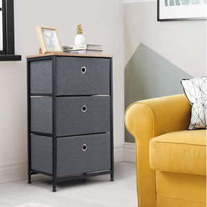 Camabel 3层抽屉布艺收纳柜 @ Amazon