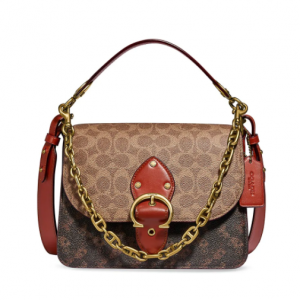 57% Off COACH Beat Carriage & Signature Coated Canvas Shoulder Bag @ Saks Fifth Avenue