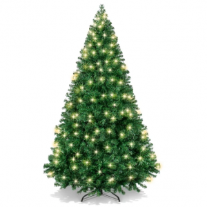  Premium Artificial Pre-Lit Pine Christmas Tree w/ 1,000 Tips, 250 Lights @ Best Choice Products