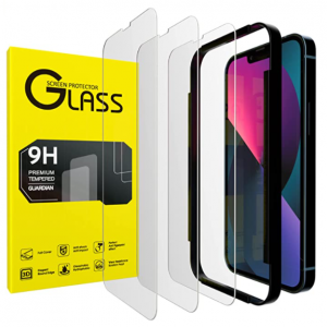 XYYZYZ Glass Screen Protector Compatible for iphone 13/13 Pro HD Tempered Glass Film Case Friendly