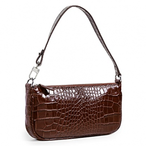 Shopbop.com官网精选BY FAR Rachel 鳄鱼压纹腋下包优惠！