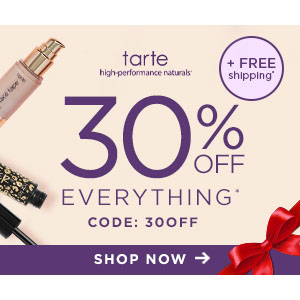 Holiday Sitewide Sale @ Tarte Cosmetics 
