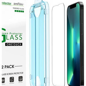 Amazon - amFilm iPhone 13 Pro Max 钢化玻璃屏幕保护膜 2件装，现价$5.99