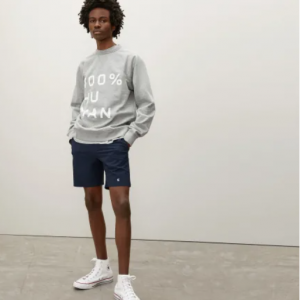 Everlane 100%纯棉灰色中性卫衣3折热卖