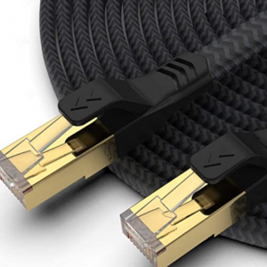 Amazon - Mukodi 尼龙编织 7类网线 4.5米 10Gbps ，现价$4.99(原价$9.99)