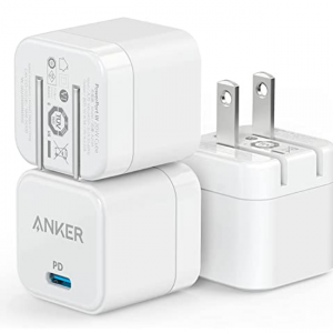 Amazon - Anker PowerPort III 20W 折叠充电头 3个装 ，8.5折
