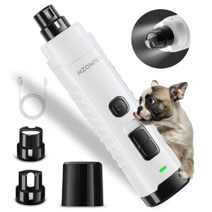 nzonpet Dog Nail Grinder with 2 LED Lights @ Amazon