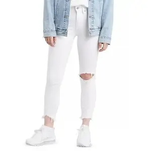 Levi's® 721 高腰紧身破洞牛仔裤