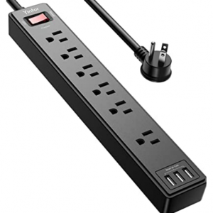 Amazon - Yintar 1250W 2100J 2米 防浪涌插板 6个插座+3个USB口，8.3折