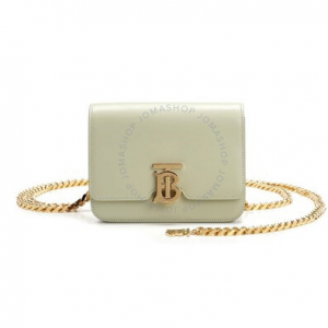 Jomashop官网  Burberry TB牛油果绿链条腰包