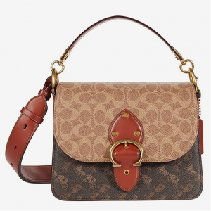 30% Off COACH Signature Carriage Coated Canvas Beat Shoulder Bag @ Zappos