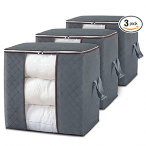 DOKEHOM 90升大容量衣物被褥收纳袋3个 @ Amazon