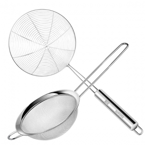 CycEarth 6.1寸直径不锈钢漏勺+过滤网 @ Amazon