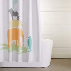 Amazon Basics 可爱动物浴帘 72" @ Amazon