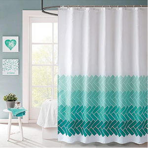 VIS'V 防水浴帘 带12个挂钩 72x72 Inch @ Amazon