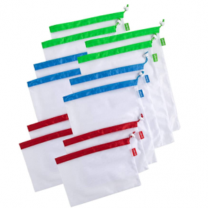 Goodful 可重复使用果蔬袋 3种尺寸共12个 @ Amazon