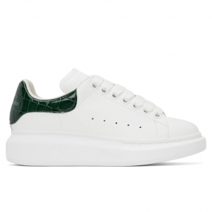 ALEXANDER MCQUEEN 麦昆墨绿尾厚底小白鞋，码全