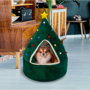 Vibrant Life Hideaway Pet Bed, Christmas Tree @ Walmart