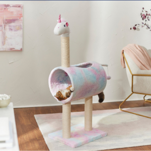 Frisco Animal Series Cat Tunnel with Scratching Post, Unicorn @ Chewy