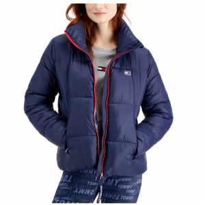 Macy's官网 Tommy Hilfiger Thumbhole-Cuff 女士夹克外套6折热卖 多色可选
