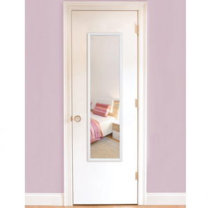 Mainstays 白色挂门式镜子 13 x 49'' 节省空间利器 @ Walmart