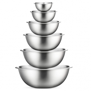 FineDine 不锈钢搅拌碗6个 @ Amazon