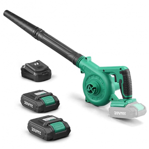 KIMO 20V 2合1无绳变速鼓风机+吸尘器 带2块锂离子电池 @ Amazon