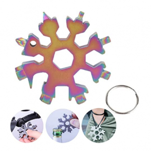 USESIMP 雪花不锈钢多功能工具 可作开瓶器、螺丝刀 @ Amazon