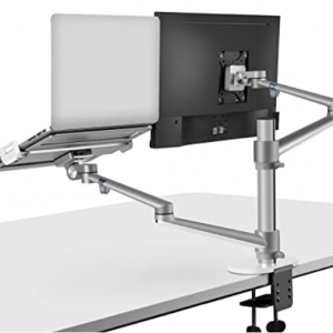Amazon - 二合一可调节双臂显示器和笔记本电脑支架，立减$22