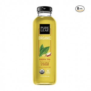 Pure Leaf, Organic Iced Tea, Fuji Apple & Ginger, 14oz Bottles (Pack of 8) @ Amazon