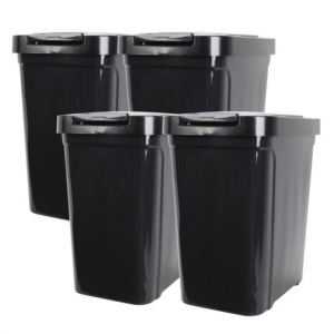 Mainstays MS 4 Pack 7.6 gal Trashcans $10.98