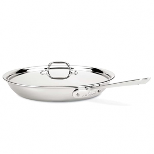 All-Clad D3 经典顶级3层不锈钢平底锅 12寸 @ Amazon