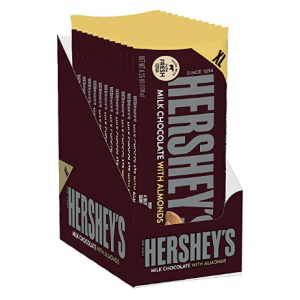 Hershey's 杏仁牛奶巧克力 4.25oz特大板 12板 @ Amazon