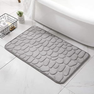 Decorus 鹅卵石图案浴室地垫 15.7x23.6 多色可选 @ Amazon