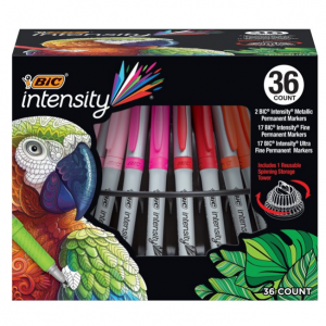 BIC Intensity 多色马克笔 带旋转收纳架 36支 @ Walmart