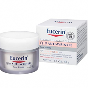 Eucerin Q10 Anti-Wrinkle Face Cream 1.7oz, Fragrance Free @ Amazon 