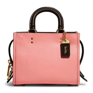 Saks Fifth Avenue官网COACH蔻驰Rogue 17拼色手提包优惠！