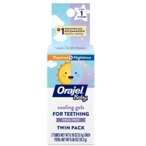 Orajel 非醫用寶寶牙齒凝膠, 5.1克，2管 @ Amazon