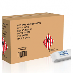 Staples 酒精消毒湿巾 80抽/包 30包超值装