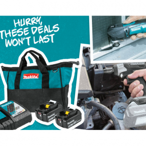 FREE MAKITA BARE TOOL when you order a qualifying Makita Starter Pack @ CPO Outlets