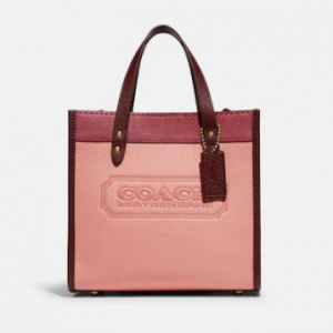 Coach Field Tote 22 In Colorblock With Coach Badge Sale @ Coach 
