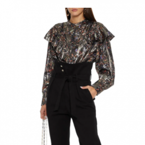 IRO Meysam ruffled 印花上衣