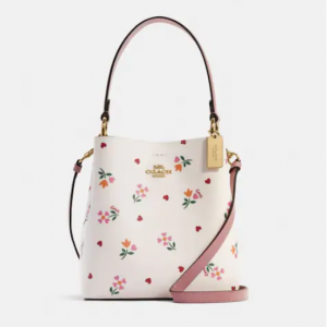 50% Off Coach Small Town Bucket Bag With Heart Petal Print @ Coach Outlet