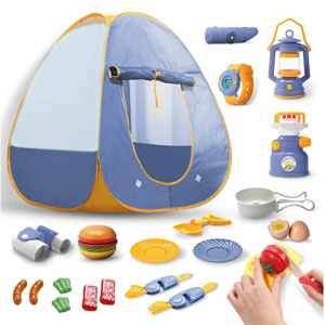 DEERC 兒童野營玩具套裝，含帳篷，23件 @ Amazon